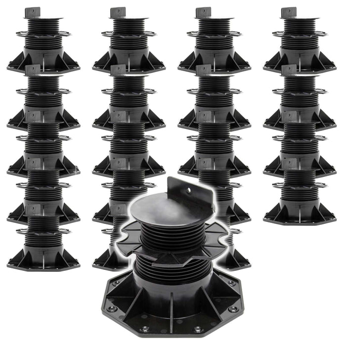 Set 20 supporti per pavimenti galleggianti, altezza regolabile 60-128mm Max 2700 kg, Pavimenti Decking