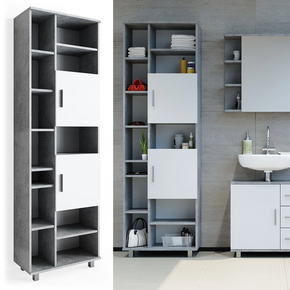 Mobile bagno alto Ilias Calcestruzzo 60 x 190 cm Vicco