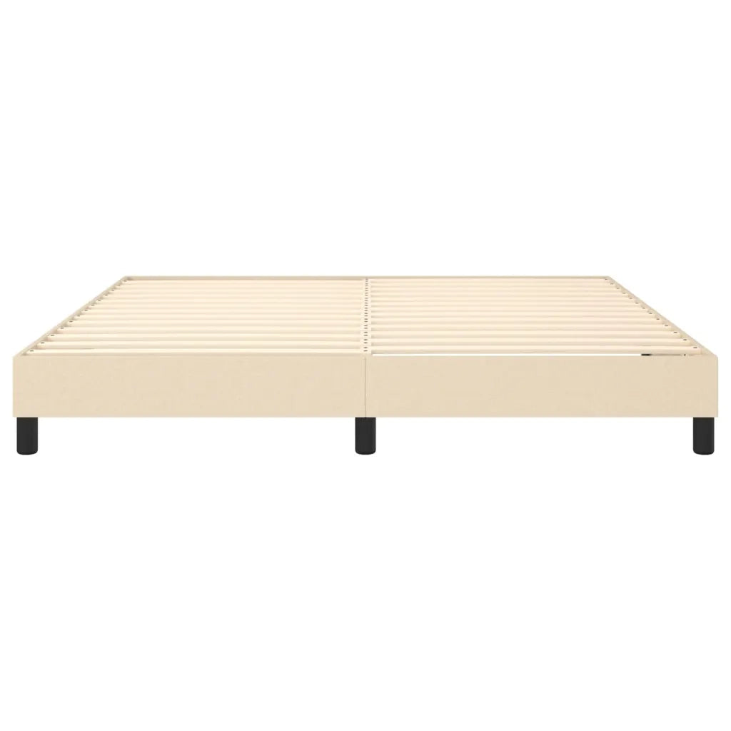 Struttura Letto a Rete a Molle Crema 160x200 cm in Tessuto 3120529