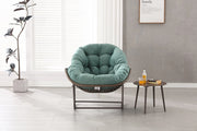 Sedia a dondolo oversize a forma di uovo 78x106x90 cm; verde