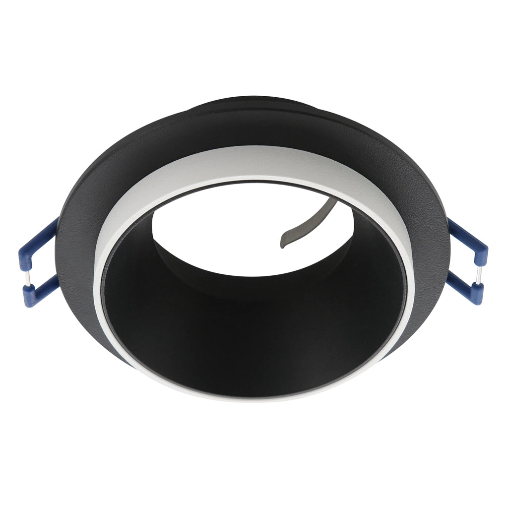 Faretto Ad Incasso Moderno Carosso In Alluminio Nero 1 Luce Gu10 35W