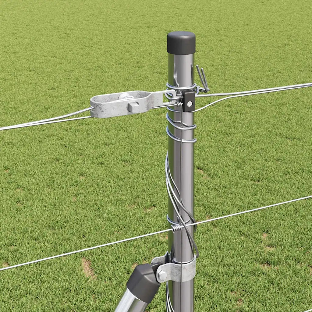 Palo della recinzione Zincato 25 x 1,4 m Acciaio