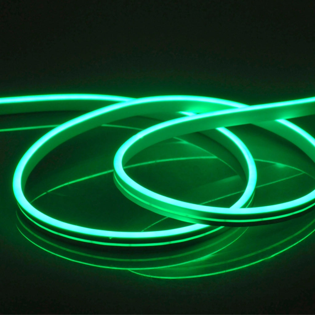 Striscia LED Neon 12V 2m Verde Flessibile IP65 Polux 315021