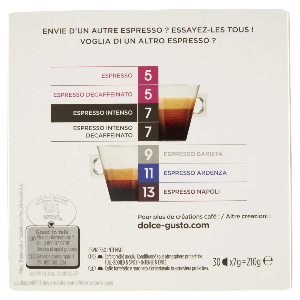 Nescafé Dolce Gusto Espresso Intenso Cialde caffè Tostatura media 30 pezzo(i)