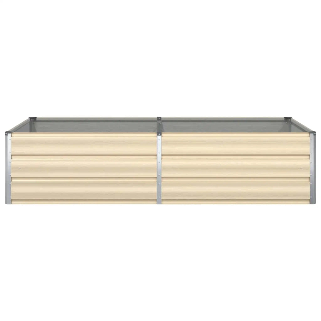 Fioriera Avorio 195 x 100 x 45 cm Acciaio zincato