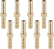 Connettori a raccordo in rame - 8 pezzi - 6 mm con fissaggio - connettori per tubi - connessione per acqua/carburante/olio - resistente alla corrosione