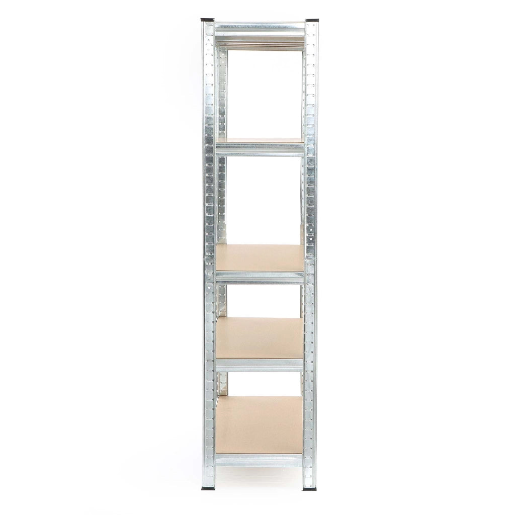 Scaffale per carichi pesanti zincato 120x60x204cm Scaffale a incastro 5 ripiani 200kg/piano