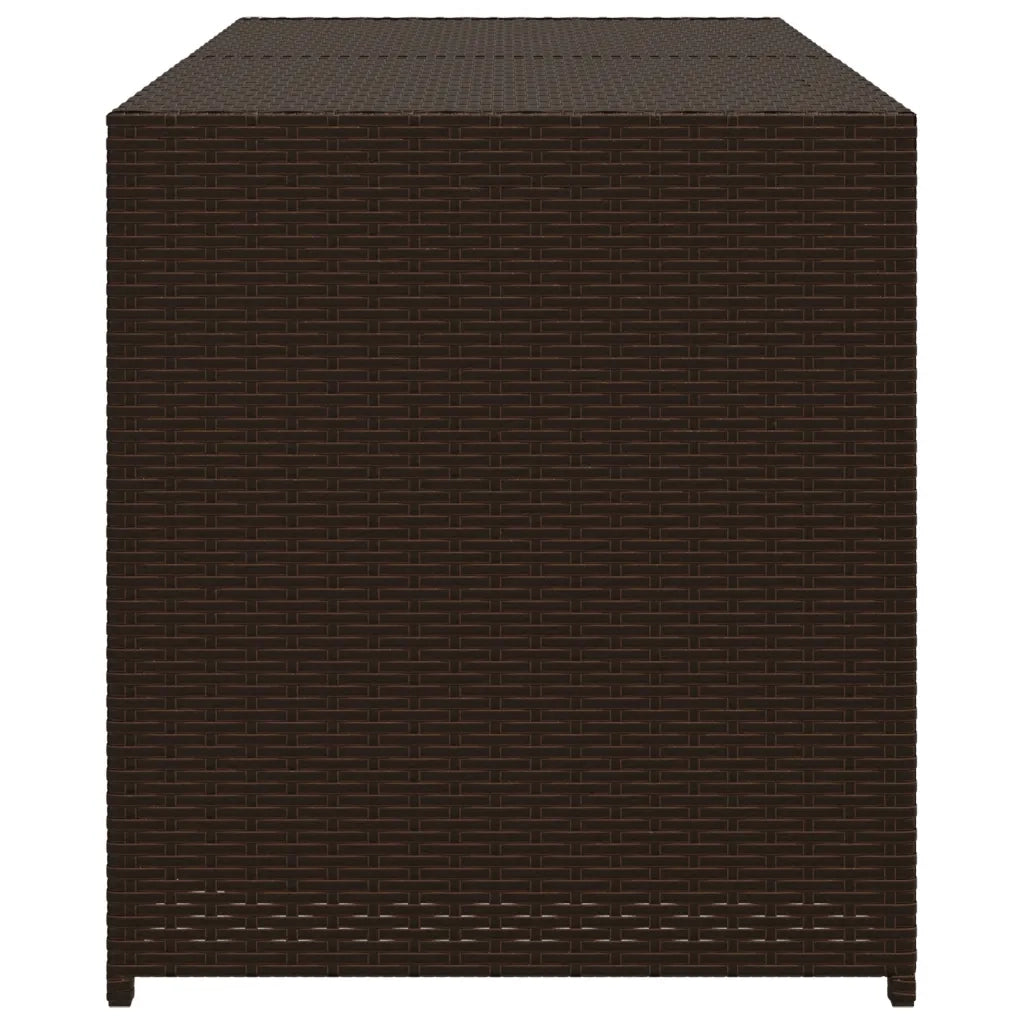 Contenitore da Giardino Marrone 283L in Polyrattan 365313