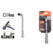 Trade Shop - Chiave Tipo L Bussola 14mm Bocca Esagonale Cromo Vanadio Acciaio 91622 Ferramenta -