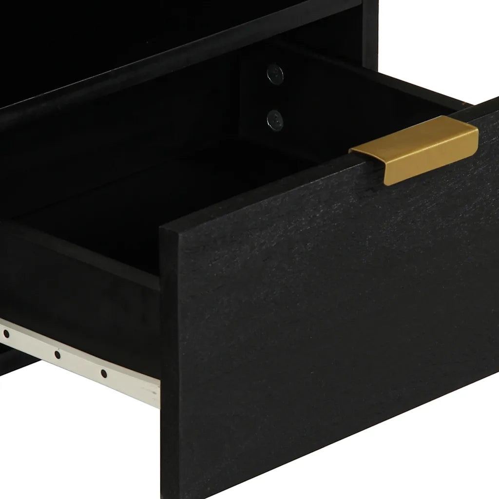 vidaXL Tavolino da Salotto Nero 80x54x40 cm in Legno Multistrato