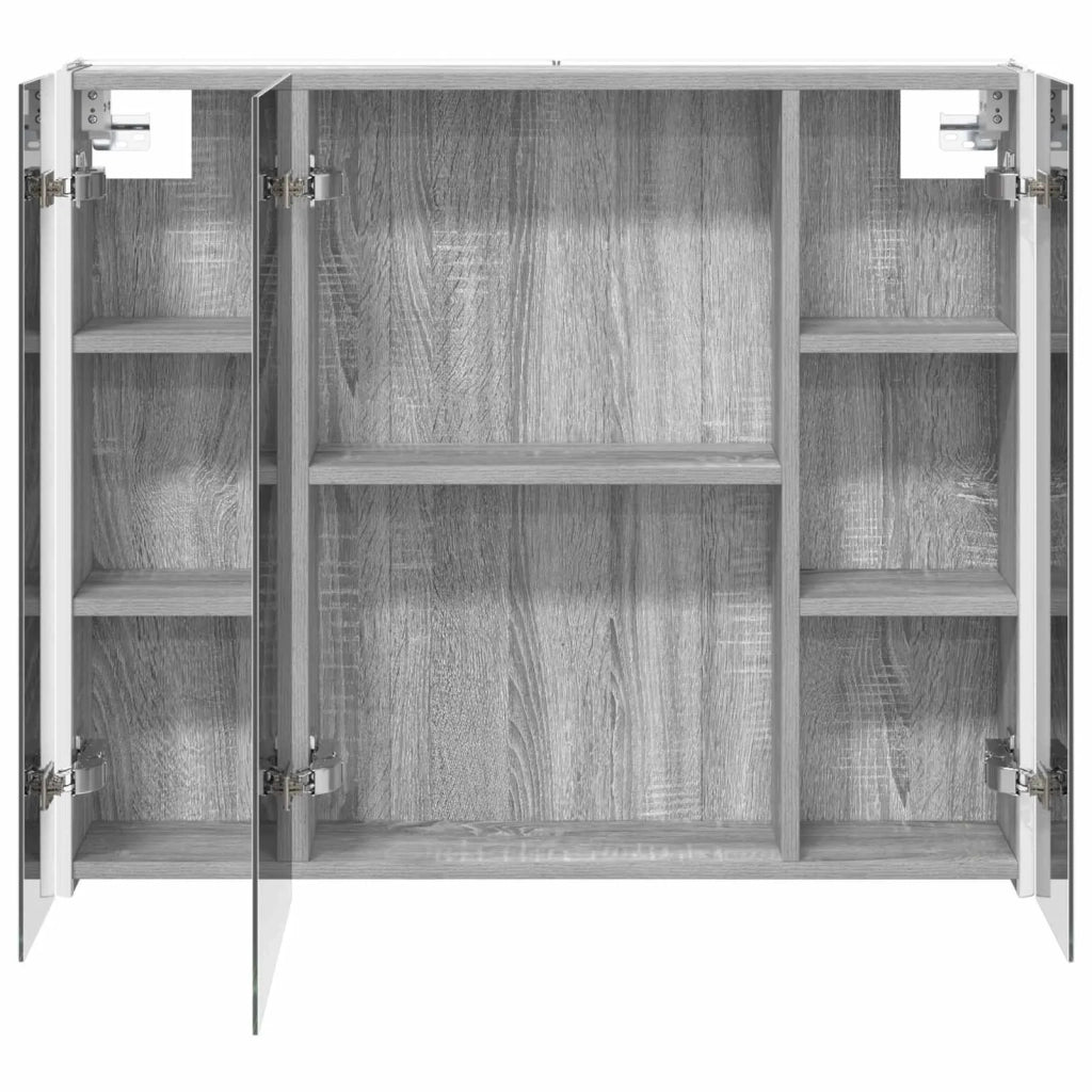 Mobiletto per specchio da bagno Grigio Sonoma 889268