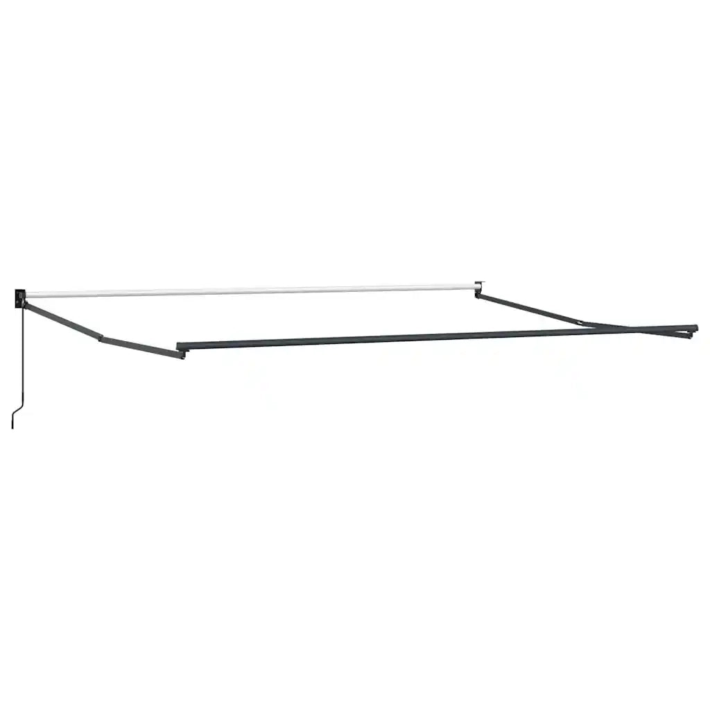 Tenda Retrattile Antracite e Bianca 4,5x3 m Tessuto e Alluminio 3216111