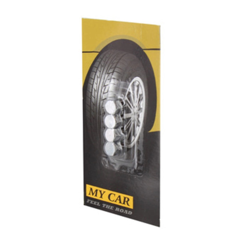 SET 4 TAPPI VALVOLE PNEUMATICI CROMO/SAT.- 10,0 blister