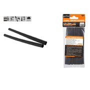 Trade Shop - Set 10 Pz Guaine Termorestringenti Tubi Termoretrattili Neri 10x120mm Cavi 57065 -