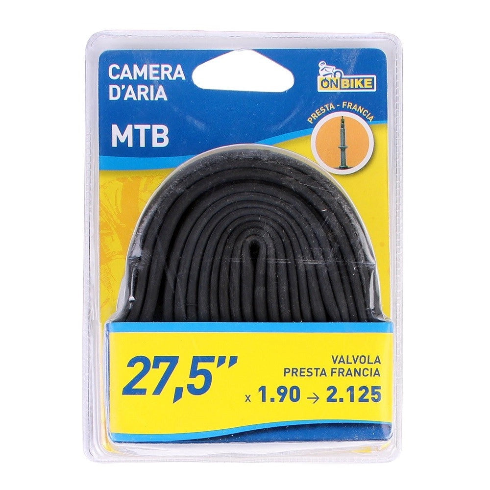 Trade Shop - Camera D'aria Bici 27,5"x1.90 2.125 Valvola Presta Compatibile Regina Italia 3977 -