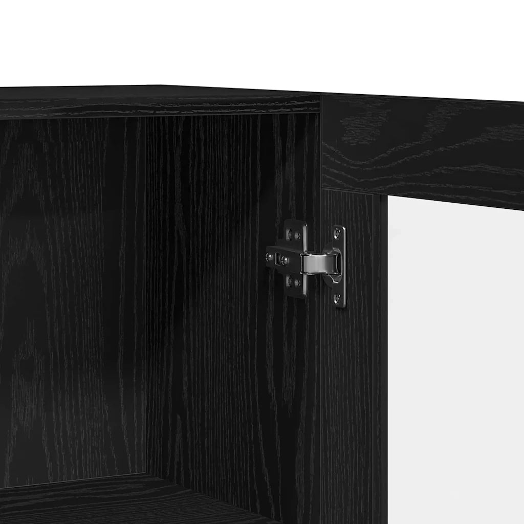 Armadio per Libri 4 livelli 82,5 x 30,5 x 80 cm Rovere Nero 862518