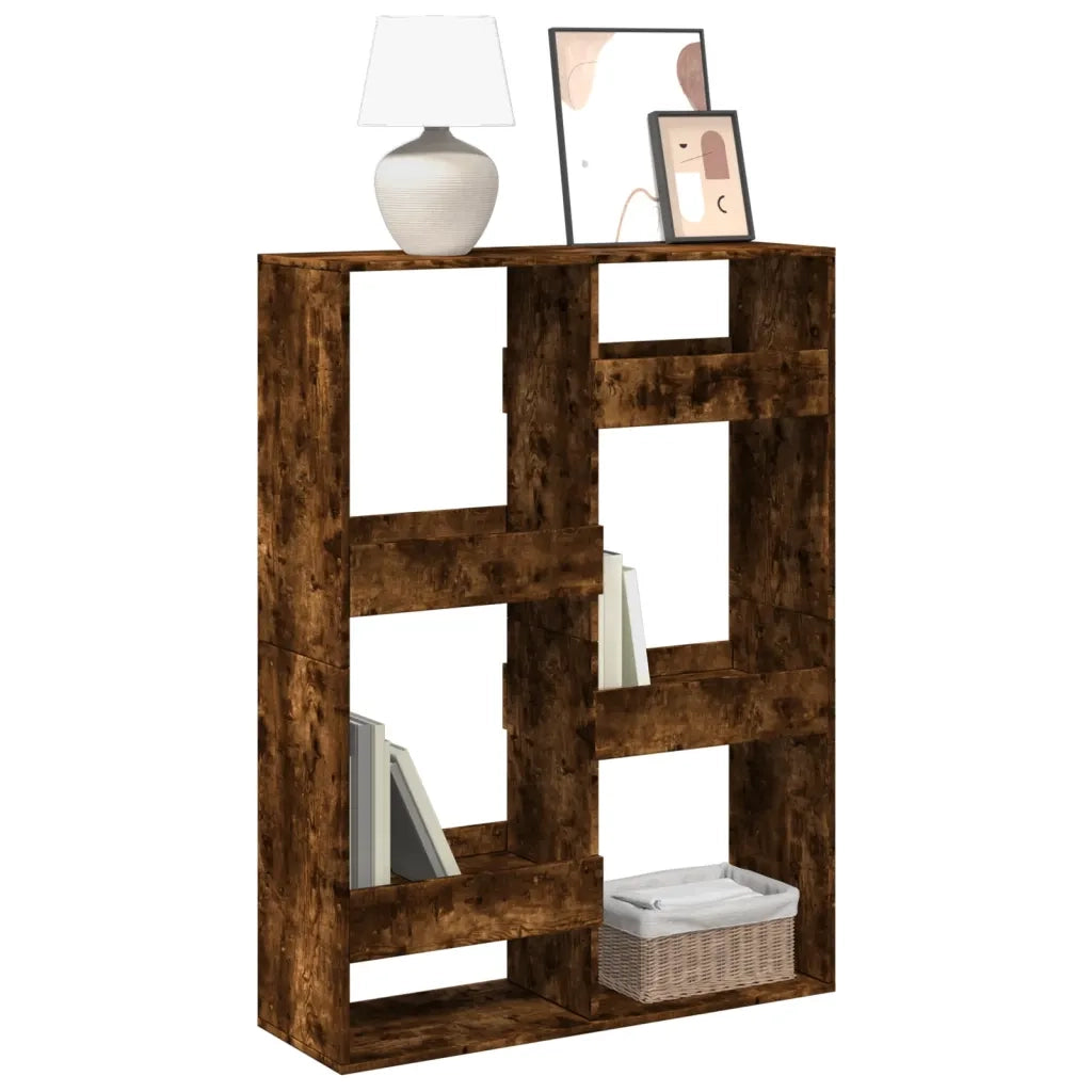 vidaXL Libreria Rovere Fumo 100x33x135 cm in Legno Multistrato