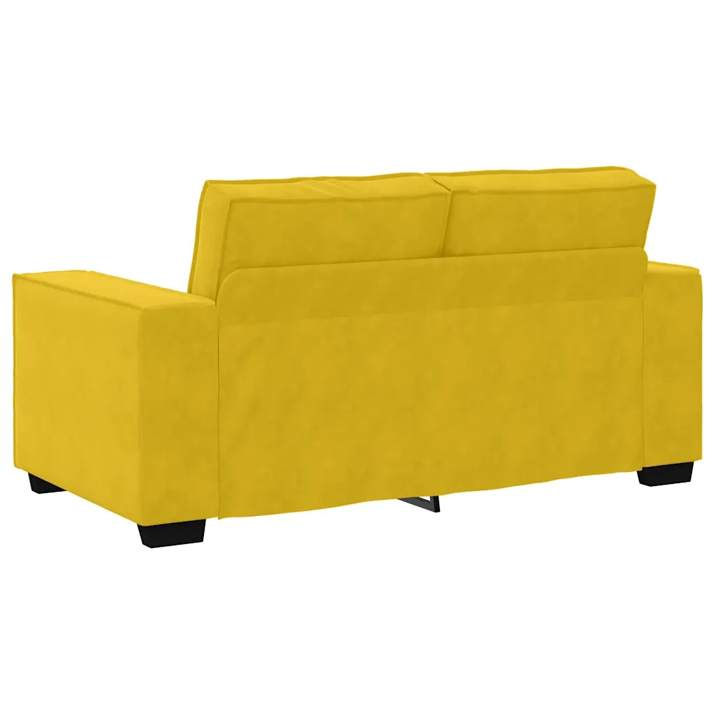 vidaXL Set di Divani 2 pz con Cuscini giallo in Velluto