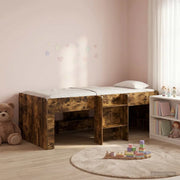 Letto Alto per Bambini Rovere Fumo 90 x 200 cm 3422559