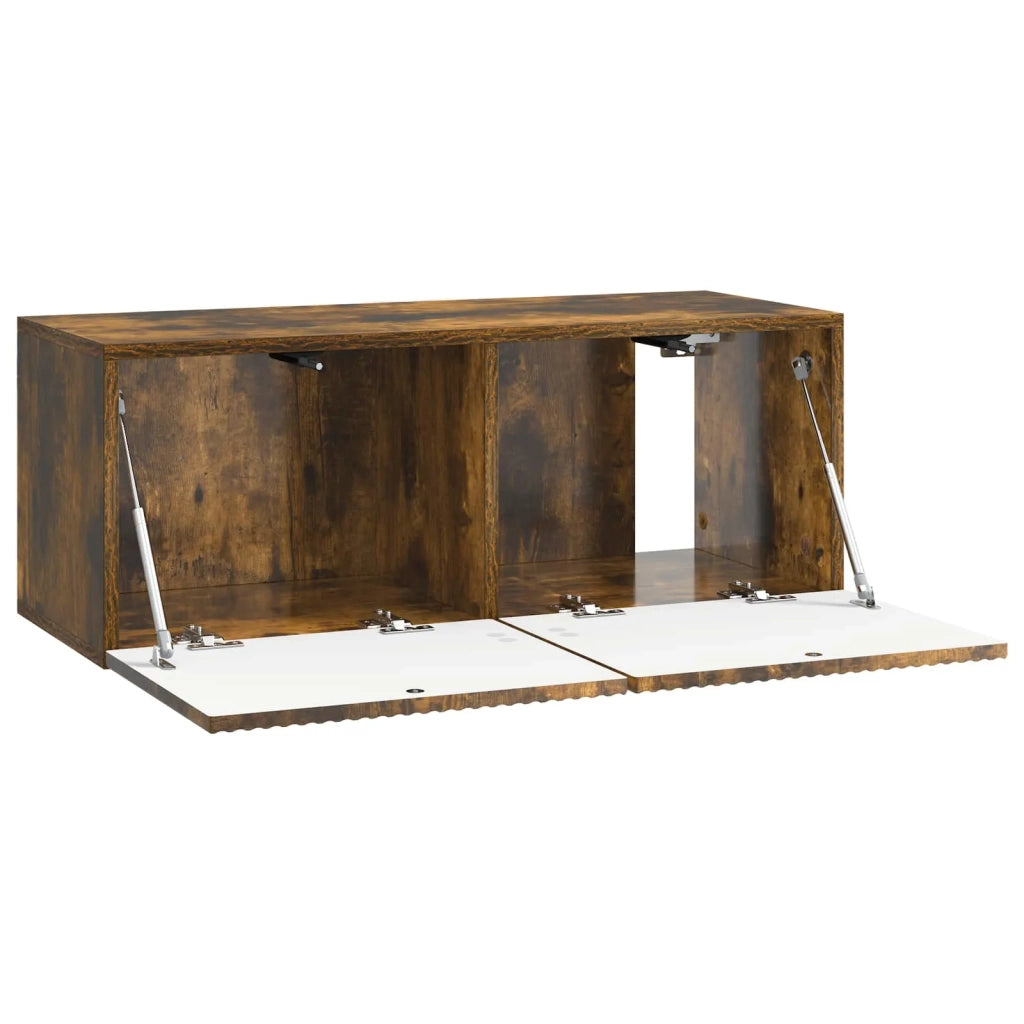 Mobile Porta TV da Muro Rovere Fumo 78,5 x 31 x 30 cm