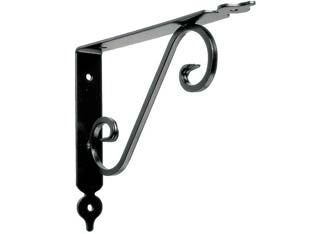 MENSOLE ORNAMENTALI BRACKETS NERE- - mm.110x140x25 - 20 pezzi QUALITY