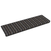 Tappetini per scale autoadesivi 15 pz | Gradini per Scale Antracite 65 x 21 x 4 cm