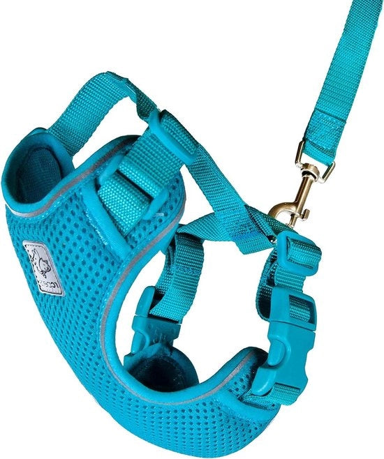 Harnas per gatti medio blu-verde Adventure - regolabile (53804015)