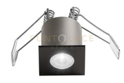 GFA1093C- FARETTO DA INCASSO ANTIABBAGLIO A LED 3000K 230LM 3W NERO QUADRATO