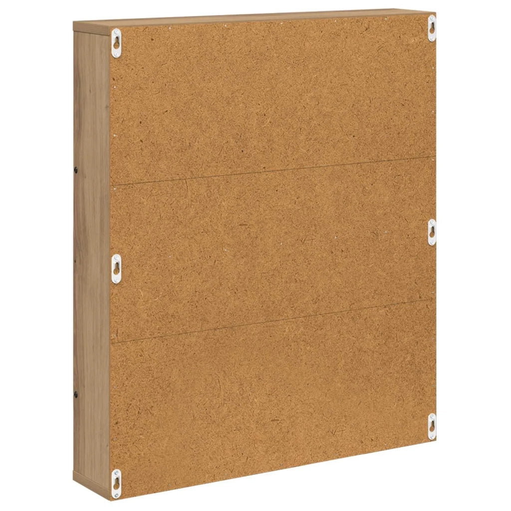 Scaffale per riviste 2 pcs Rovere artigianale 60 x 12 x 70 cm