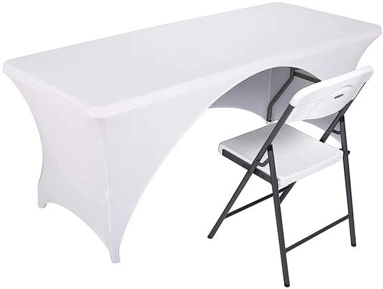 Tela da tavola 1,8 m - Tela da tavola Stretch - Tela da tavola rettangolare con spandex - Protezione per tavolo - Duraturo e riutilizzabile - Aspetto professionale - Asciugamano per tavolo con spandico