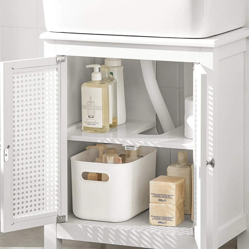 Mobile Sottolavabo per Bagno Armadietto Bagno Mobiletto Bagno Mobile lavello BZR35-W