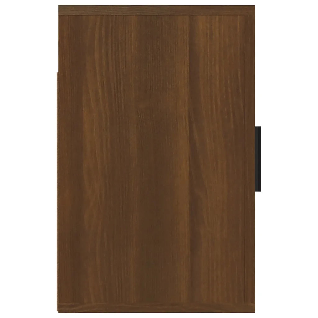 Set di 2 Comodini | Armadio da Notte | Mobiletto da notte a Muro Rovere Marrone 50x30x47 cm