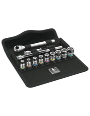 Set de bussole con funzione di ritegno Zyklop 1/4" WERA 8100 SA 12 HF Zyklop Metal 1/4" (13 pezzi)