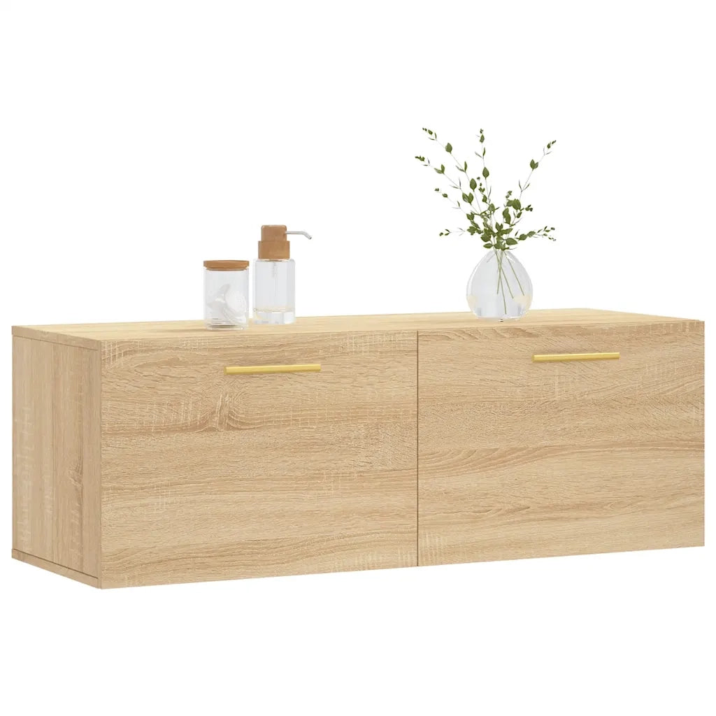 Mobile a Parete Rovere Sonoma 100x36,5x35 cm Legno Multistrato 830119