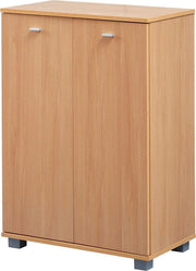 Cassettiere per Scarpe - Design Moderno - Legno di Quercia - 12 Pairs - 4 Cestelli - 2 Porte - Cassettiera per Scarpe Spaziale - 60 x 90 x 35 cm