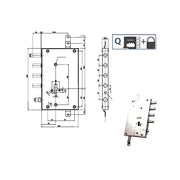 Serratura Sic.Triplice Dx Scr 70 85461 Mottura