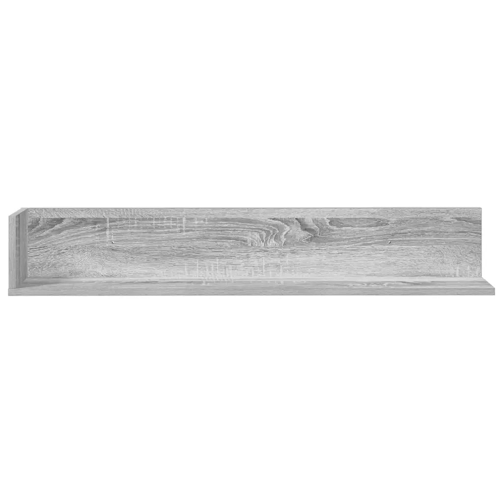 Mensole Parete 2pz Grigio Sonoma 100x16,5x16,5 cm in Truciolato 860045