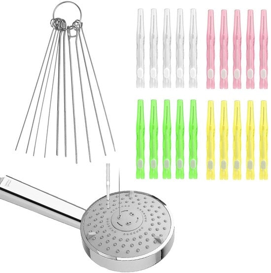 Kit di pulizia per doccia multifunzionale - 30 pezzi - Antiversting - Adatto per la doccia - Set di spazzole per doccia - Utilizzabile in bagno