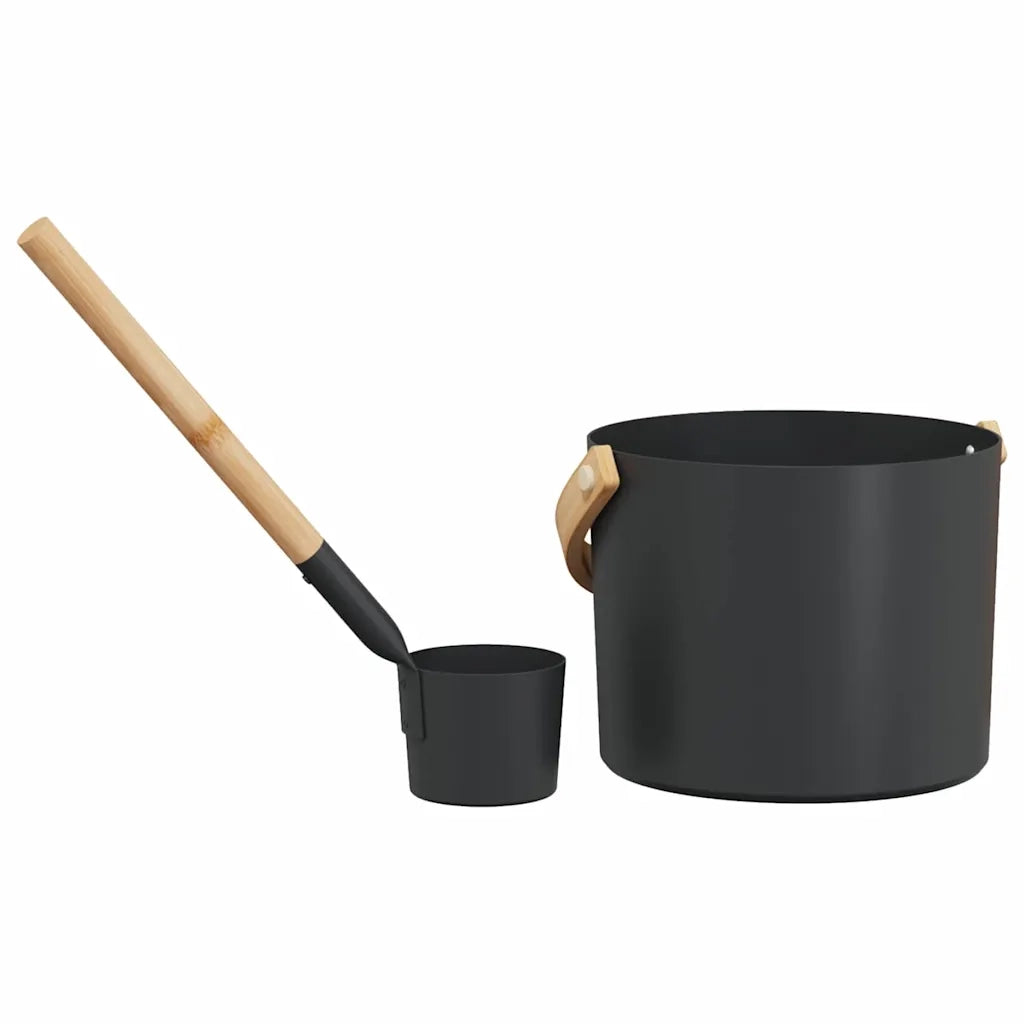 Set di Accessori per Sauna 2 pz Nero CFW2838413