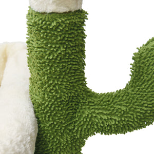 Fudajo Albero tiragraffi a forma di cactus 70cm con sisal di 4 mm Con casetta per gatti e 3 palline