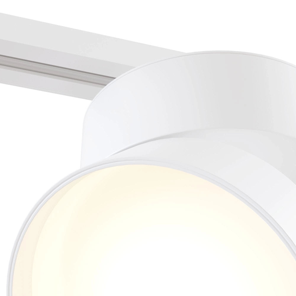 Faretto Per Binario Tondo Onda In Metallo 18W Bianco 1 Luce Naturale