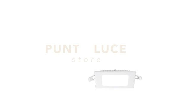 WOMB SQUARE  FARETTO QUADRATO DA INCASSO LED BIANCO 4000K 12W 1660LM 17X17CM