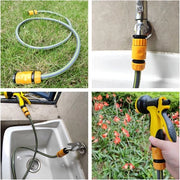 Connettore di giunzione per tubo di irrigazione per giunzione di tubo - tubo 1/2 pollice con connettori di tubo - connettore di valvola - 15 m di tubo di irrigazione