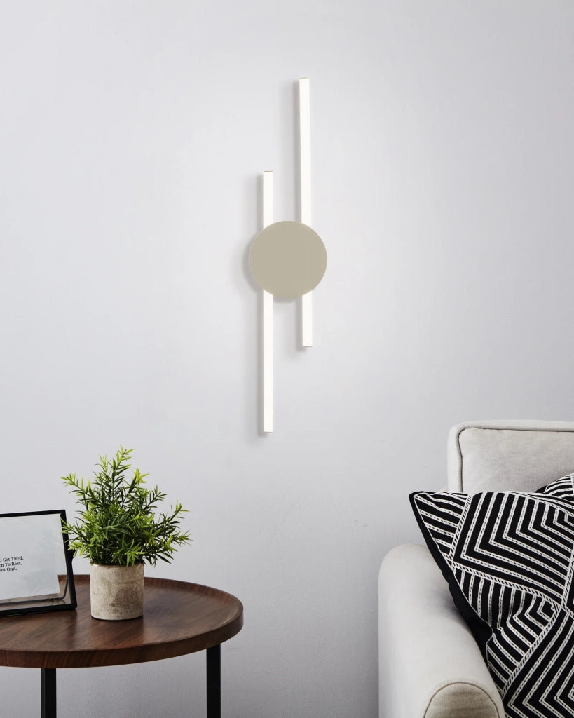 Plafoniera Moderna Venticello Alluminio Marrone 2 Luci Led 30,5W 2400+135Lm