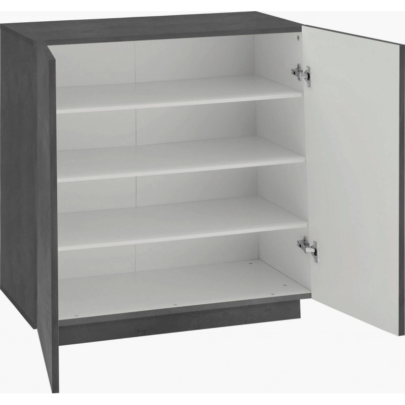 Scarpiera Vega – 2 Ante – 80x86x38 - Ardesia