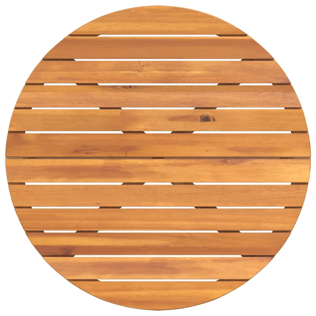 Tavolo da pranzo rotondo da giardino Ø90x75 cm in Legno Massello di Acacia 4108134
