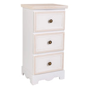 Cassettiera in legno bianco 31x26x60h