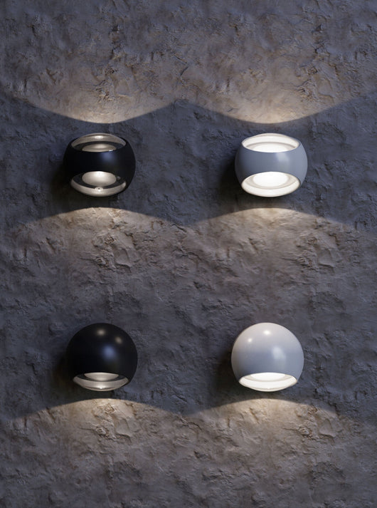 Lampada da parete Outdoor in Alluminio Stream Nero