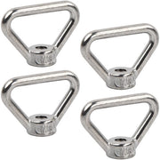 4 pezzi di orecchie a V di acciaio inox M8, orecchie a V con anello di serraggio di acciaio inox, serraggi a V a tre lati per l'ingombro di carico per auto, navi, edifici ed impianti di energia