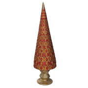 Albero resina rombi rosso cm ø12h43